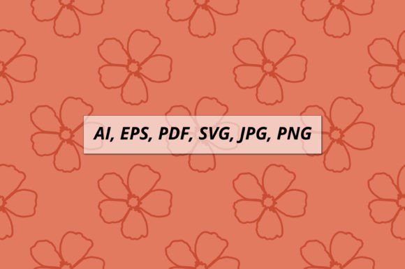 Background Floral with Pattern SVG