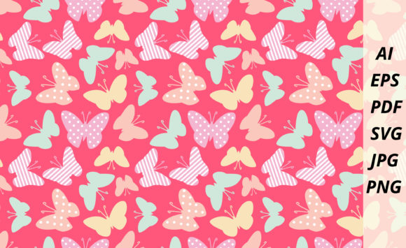 Butterfly Seamless Pattern Digital Paper