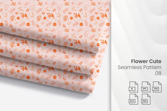 Floral Cute Seamless Pattern Vector