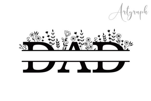 Floral Dad Monogram for Father’s Day