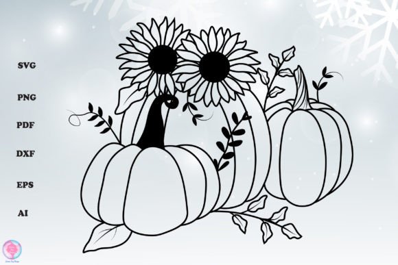 Floral Fall Pumpkin