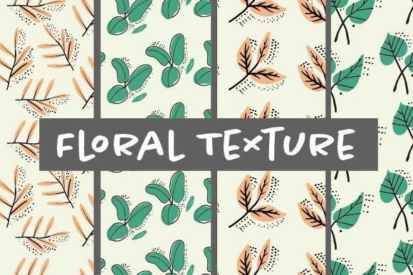Floral Pattern Seamless Clipart SVG