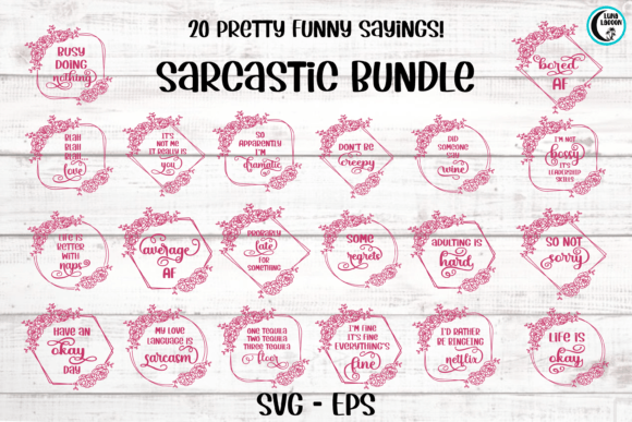 Floral Sarcastic T-Shirt SVG Bundle