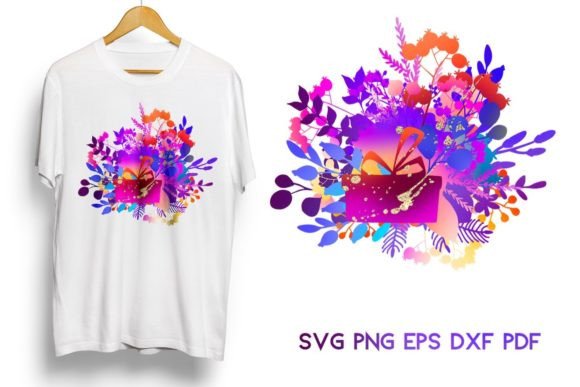 Floral Watercolor Clipart T Shirt SVG