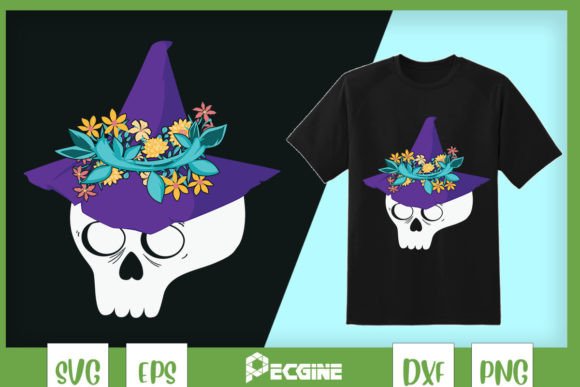 Flower Crown Floral Head Skull