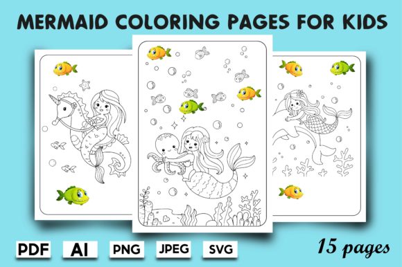 Mermaid Coloring Pages