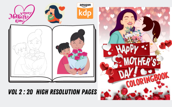 Mothers Day Coloring Page Vol 2