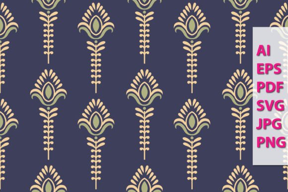 Ornamental Floral Pattern Background