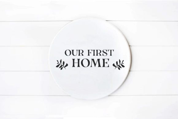 Our First Home Svg Family Floral Sign