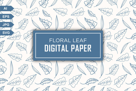 Seamless Floral Leaf Digital Paper Free
