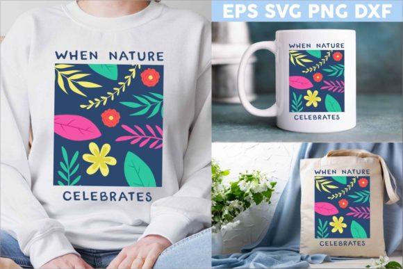 Spring Floral Pattern Quotes SVG