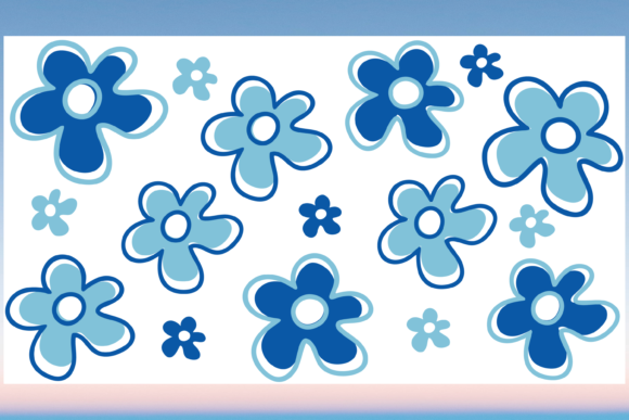 Y2k Boho Retro Floral Libbey Wrap SVG